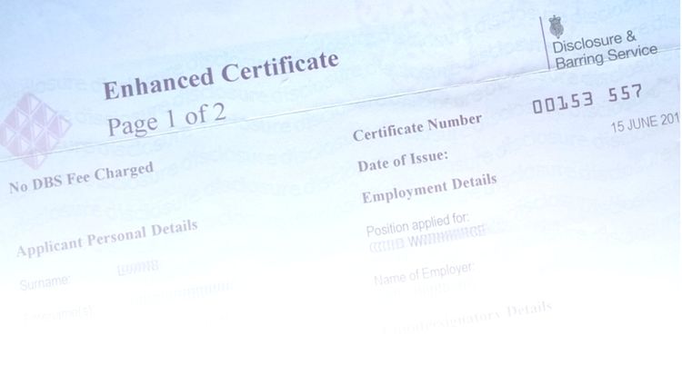 DBS Certificate image